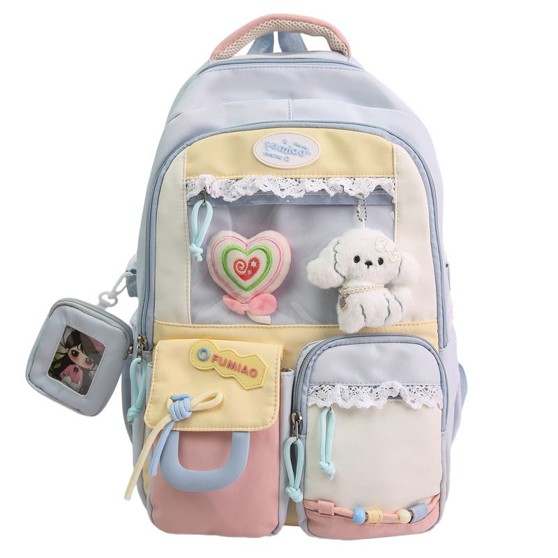 Playful Multi-Pocket Travel Backpack