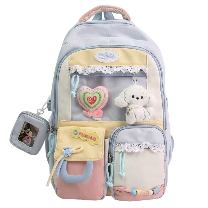 Playful Multi-Pocket Travel Backpack