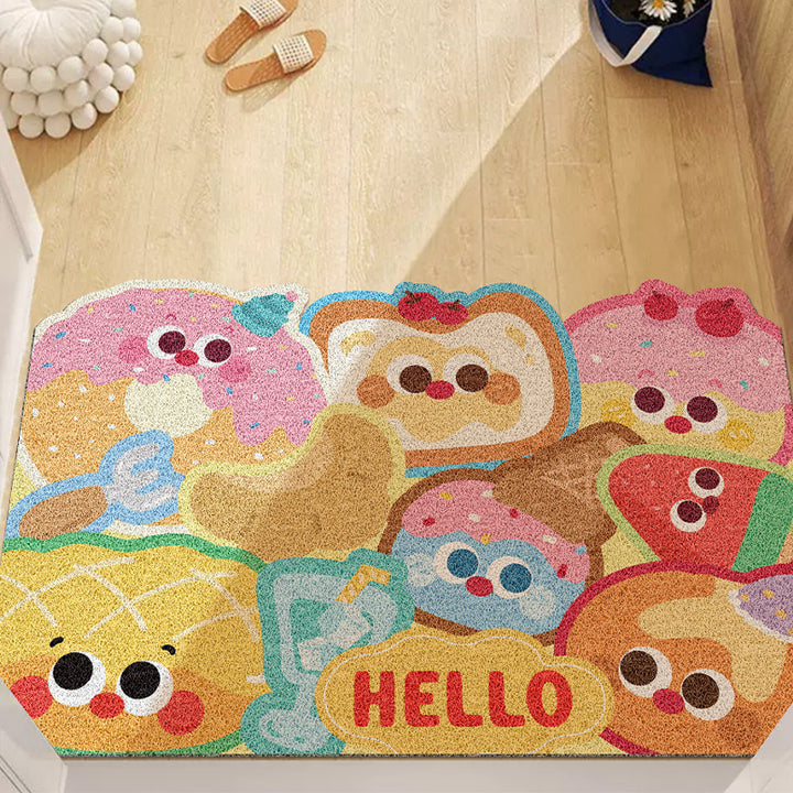 Whimsical Food-Themed Indoor Mat Bowlift