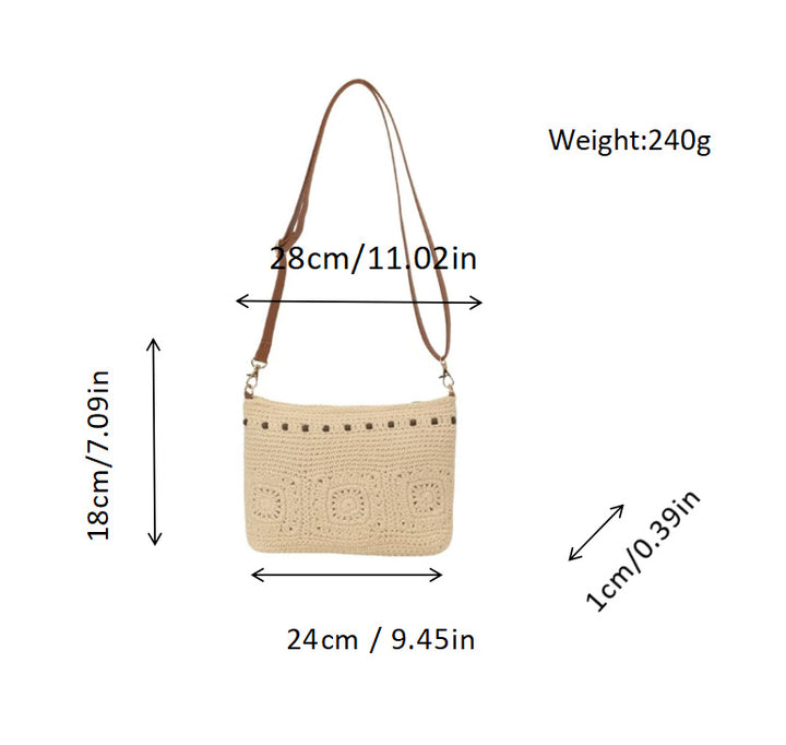 Handbag with Fine Crochet Patterns Bowlift