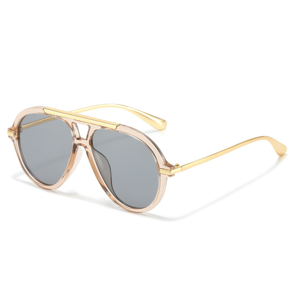 Fashion-Forward Futuristic Round Sunglasses Bowlift