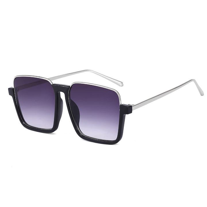 Women's square sunglasses with transparent frame and polarized lenses Bowlift