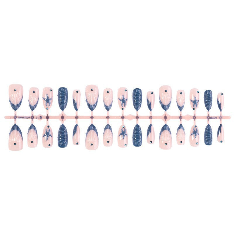 Artistic Nail Design Set with Oceanic Elements Bowlift