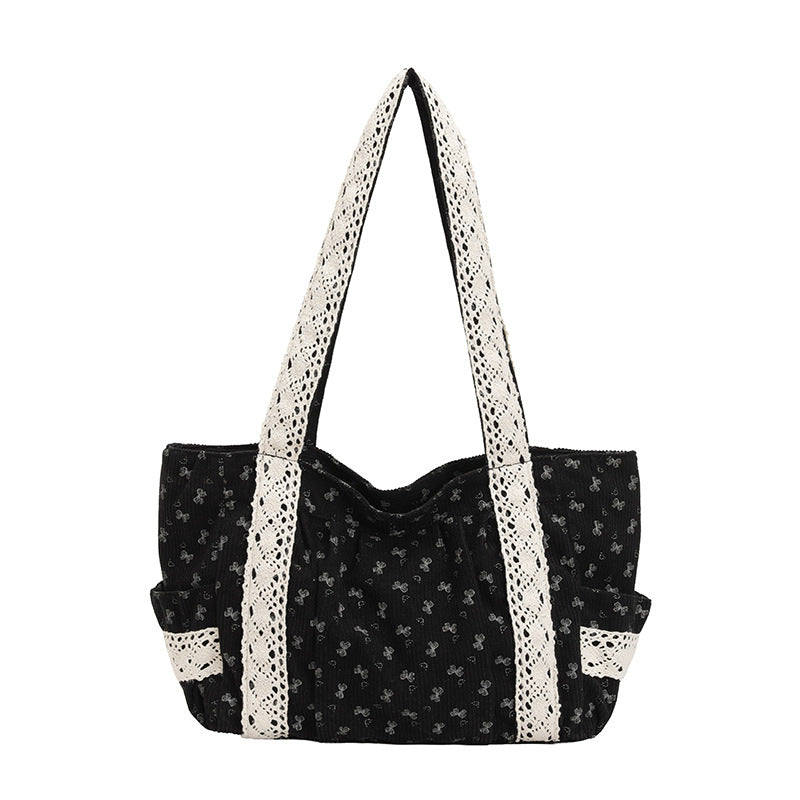 WoElegant Floral Print Tote Bag Bowlift