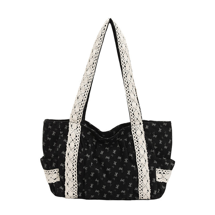 WoElegant Floral Print Tote Bag Bowlift