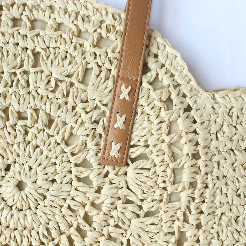 Round-woven beach bag Bowlift