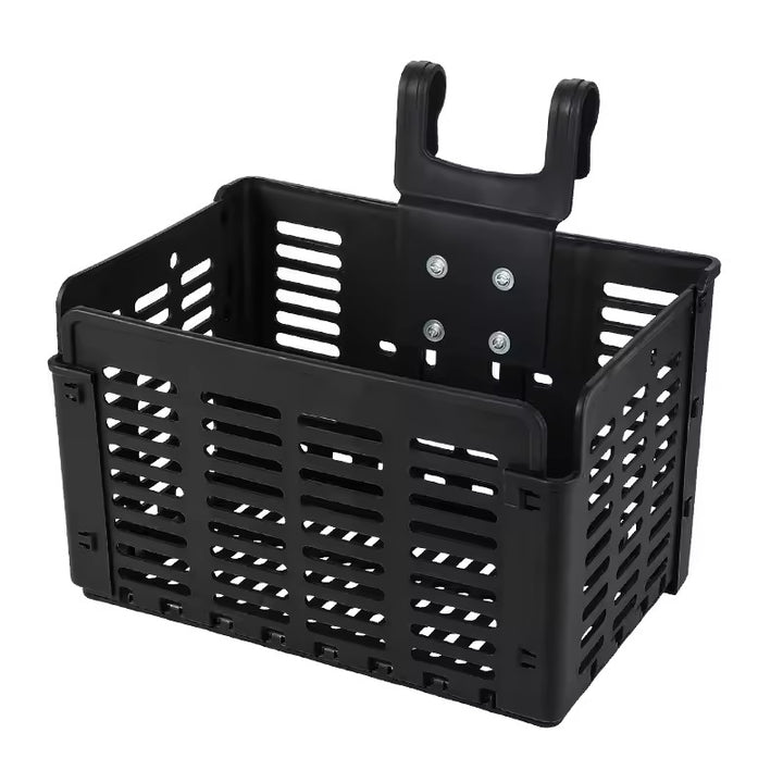 removable vented front bicycle cargo basket with universal handlebar mount Bowlift
