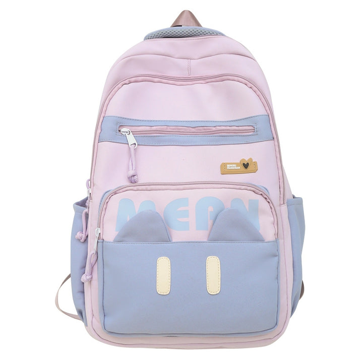 Cute Cat Ears School Backpack Bowlift