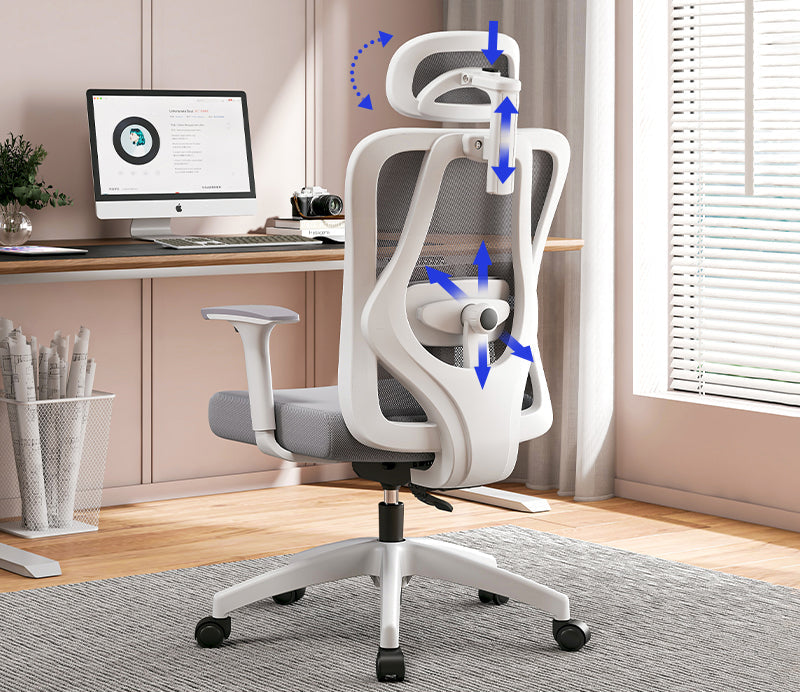 Adjustable Ergonomic Home Office Chair Bowlift