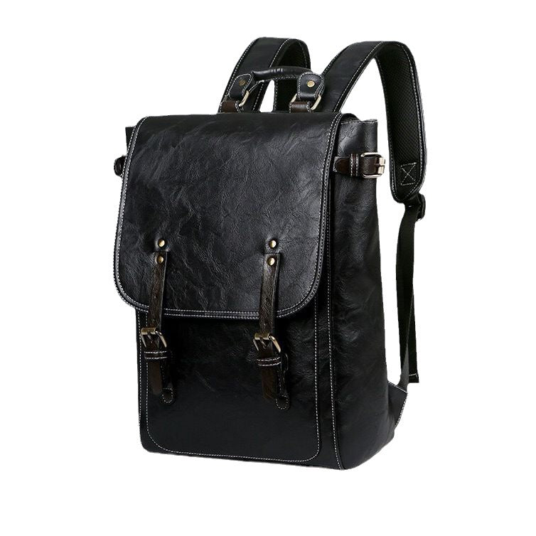 Elegant Laptop Backpack with High-Quality Synthetic Leather Coating Bowlift