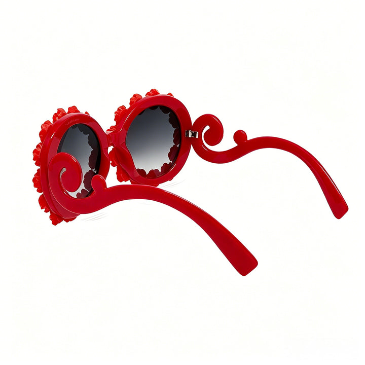 Ladies Designer Sunglasses with Floral Accents Bowlift