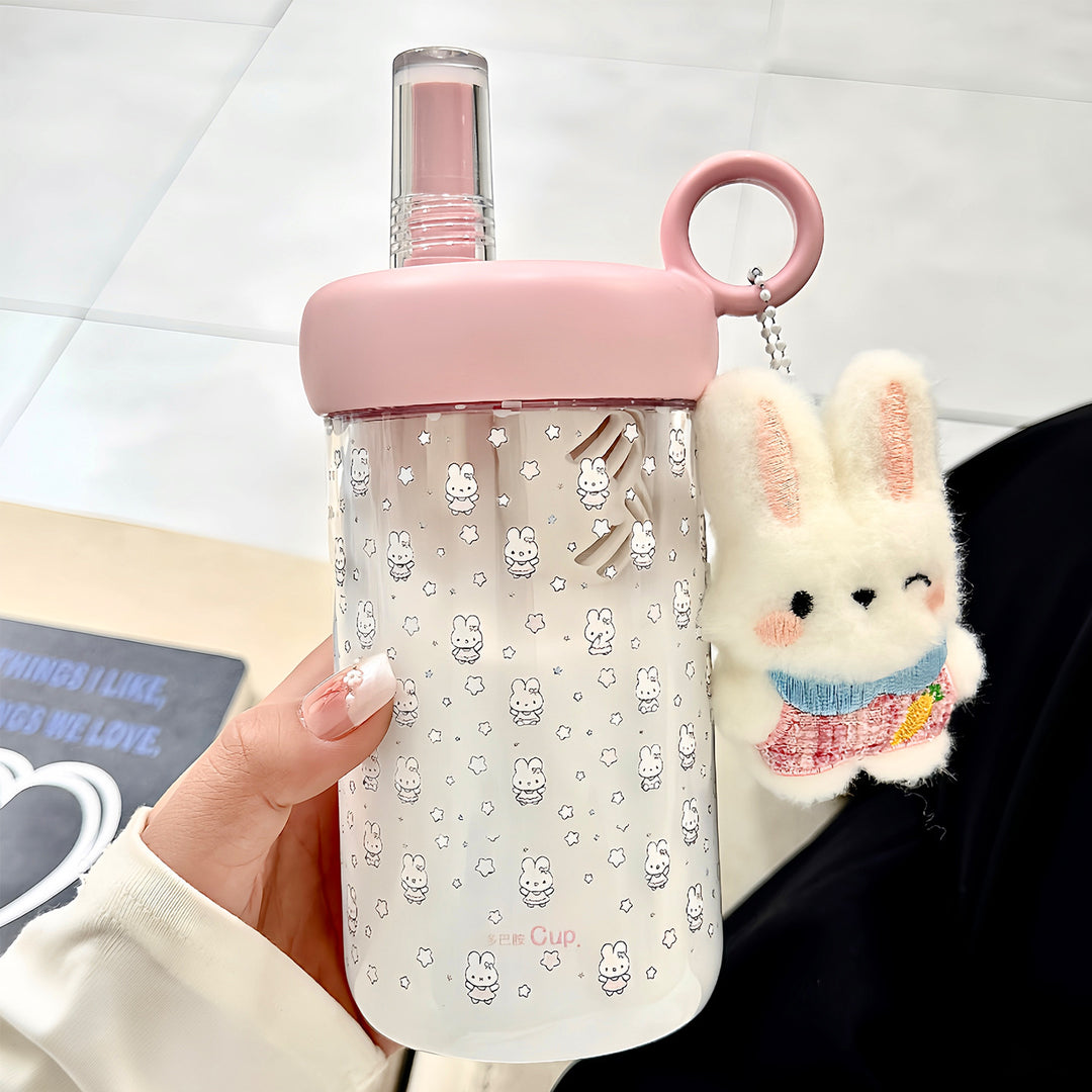 Ladies practical drinking bottle with cute animal motif Bowlift