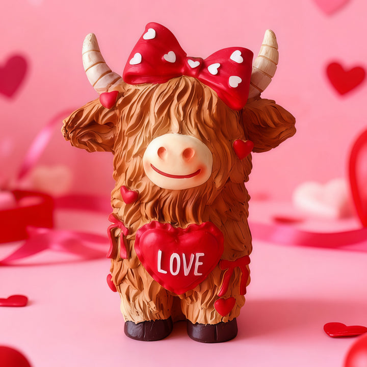 Decorative Horned Cattle Figure Bowlift