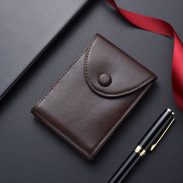 Premium Leather Business Card Holder Bowlift