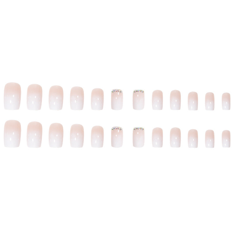 Elegant French Tip Acrylic Nail Extensions Bowlift