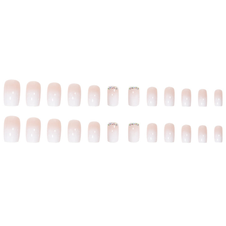 Elegant French Tip Acrylic Nail Extensions Bowlift