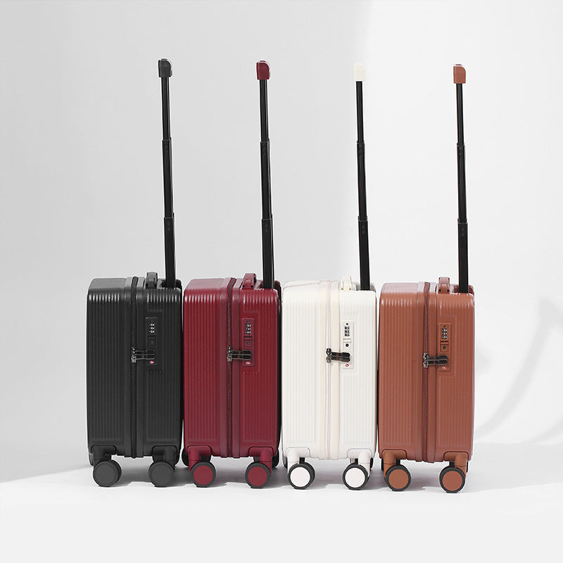 Unisex Compact Ribbed Hard Shell Carry-On Luggage Bowlift