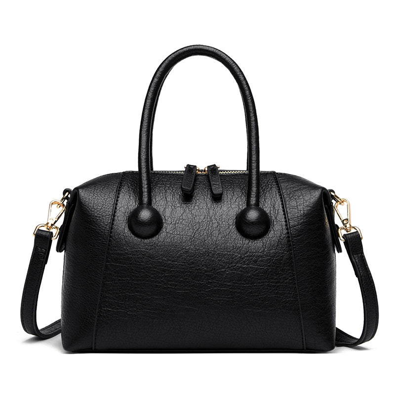 Stylish Textured Handheld Satchel Bowlift