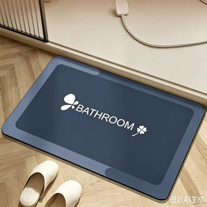 Non-Slip Memory Foam Bath Mat with Waterproof Backing Bowlift