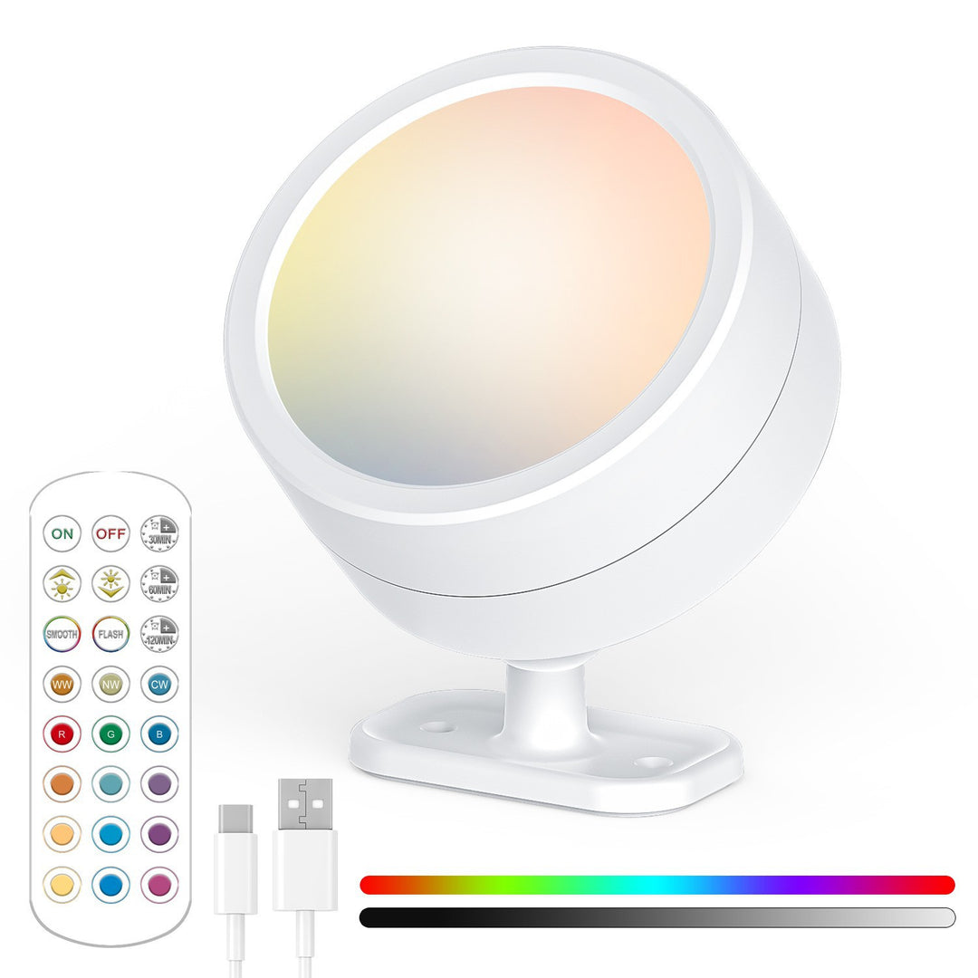RGB LED Adjustable Accent Spotlight with Remote USB-C Mount Bowlift