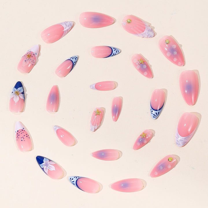 Artistic Gel Nail Design Bowlift