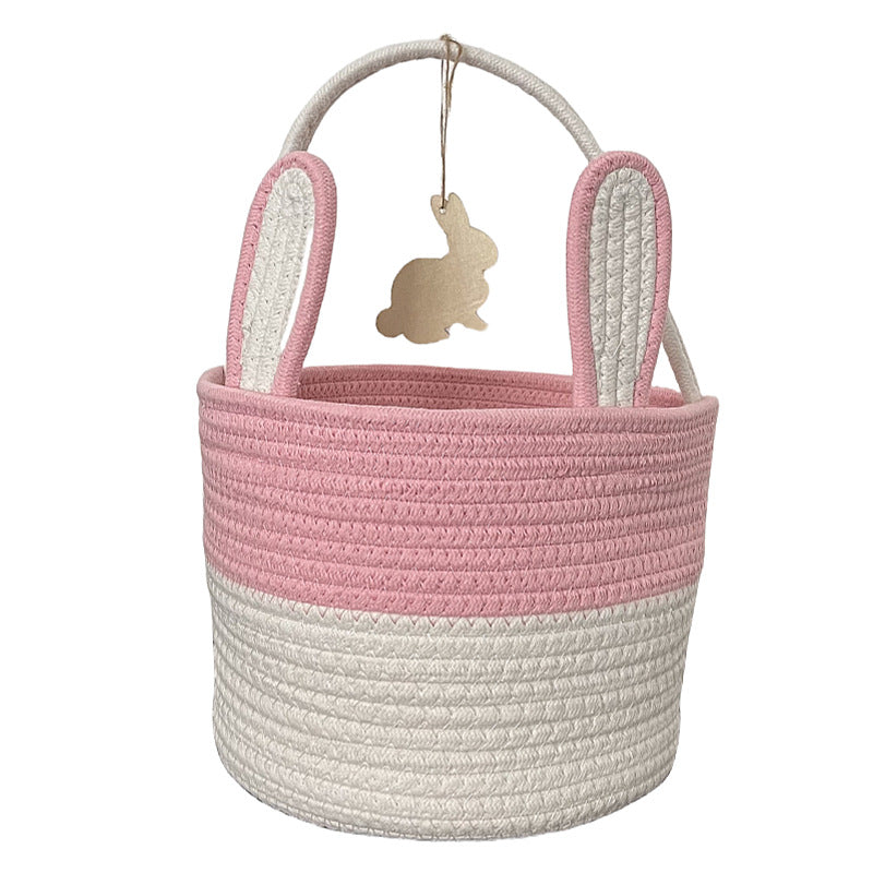 Women Decorative Basket with Bunny Ear Accent Bowlift