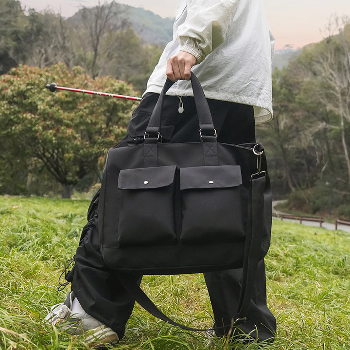 Versatile tote bag with practical exterior pockets Bowlift