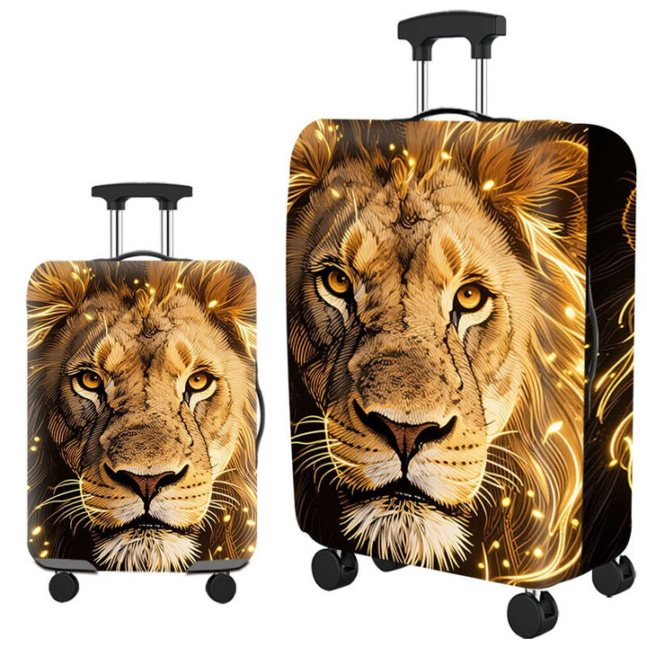 Artistic Cat-Themed Hard Shell Suitcase Bowlift