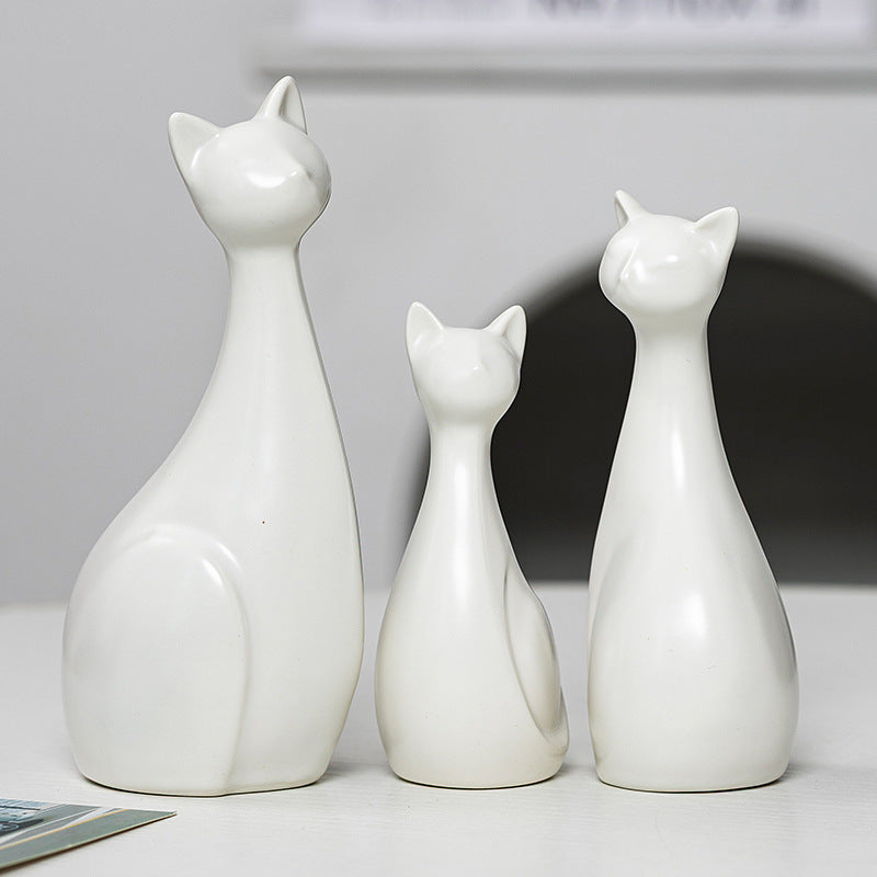 Decorative Ceramic Cat Bowlift