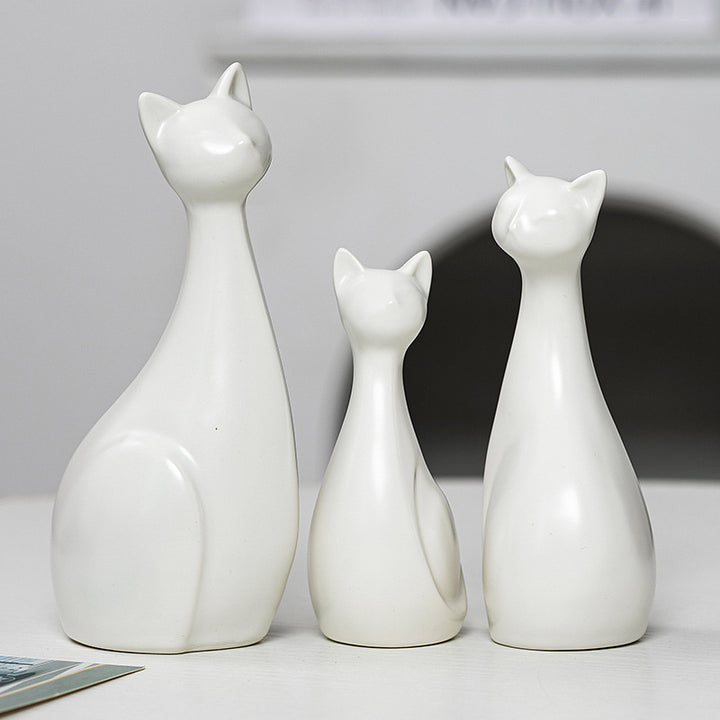 Decorative Ceramic Cat Bowlift