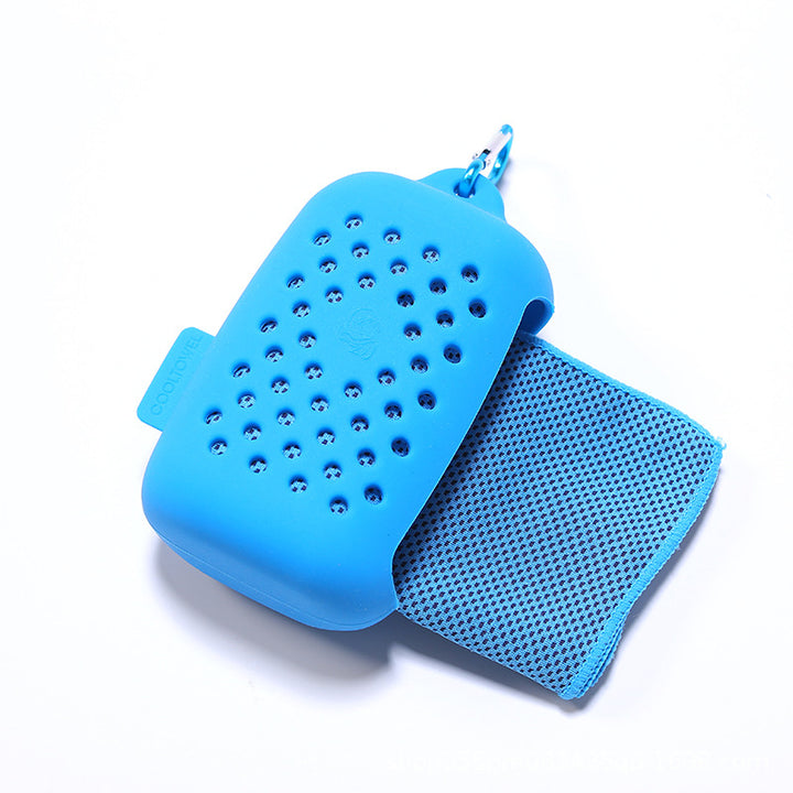 Women Portable Silicone Case with Integrated Cleaning Cloth Bowlift