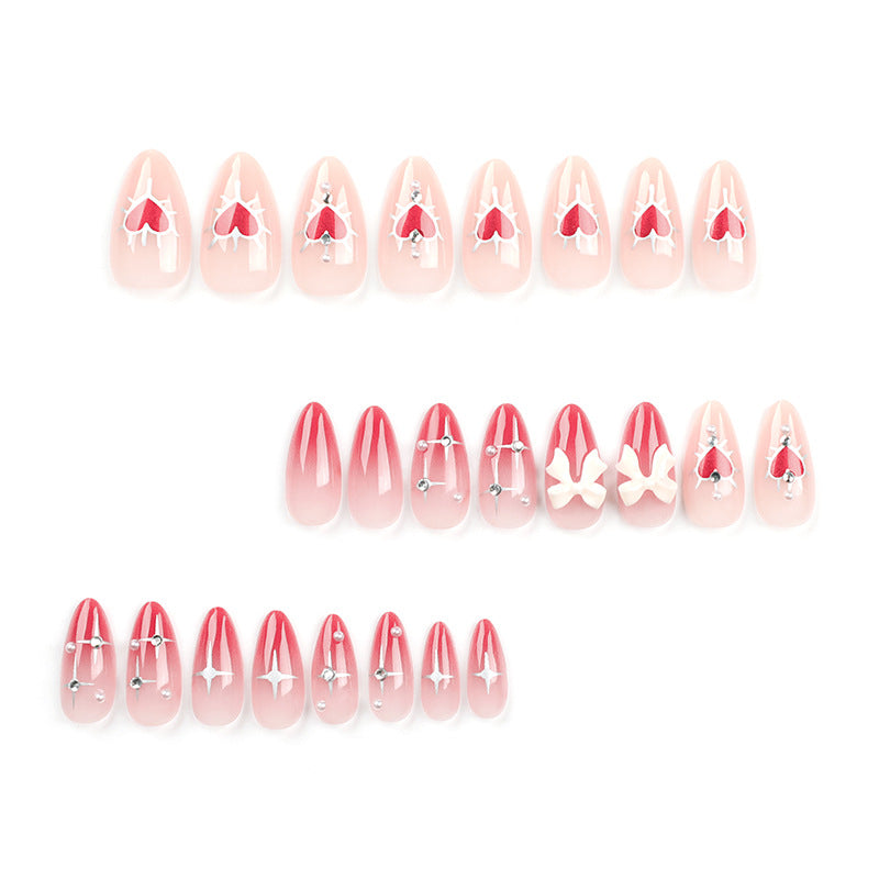 Exquisite acrylic nails with cute and decorative design Bowlift