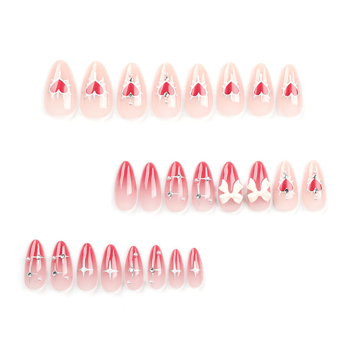 Exquisite acrylic nails with cute and decorative design Bowlift