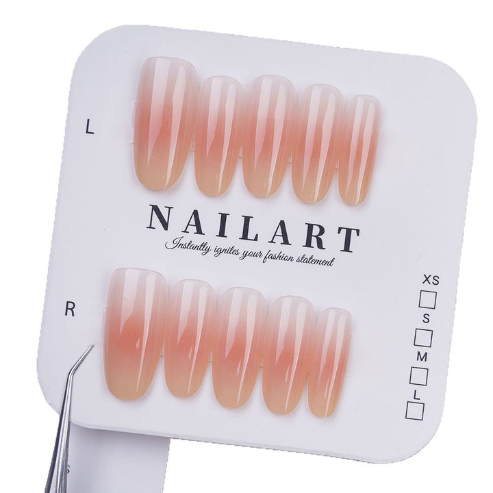 Artificial Nails in Elegant Ombre Look Bowlift