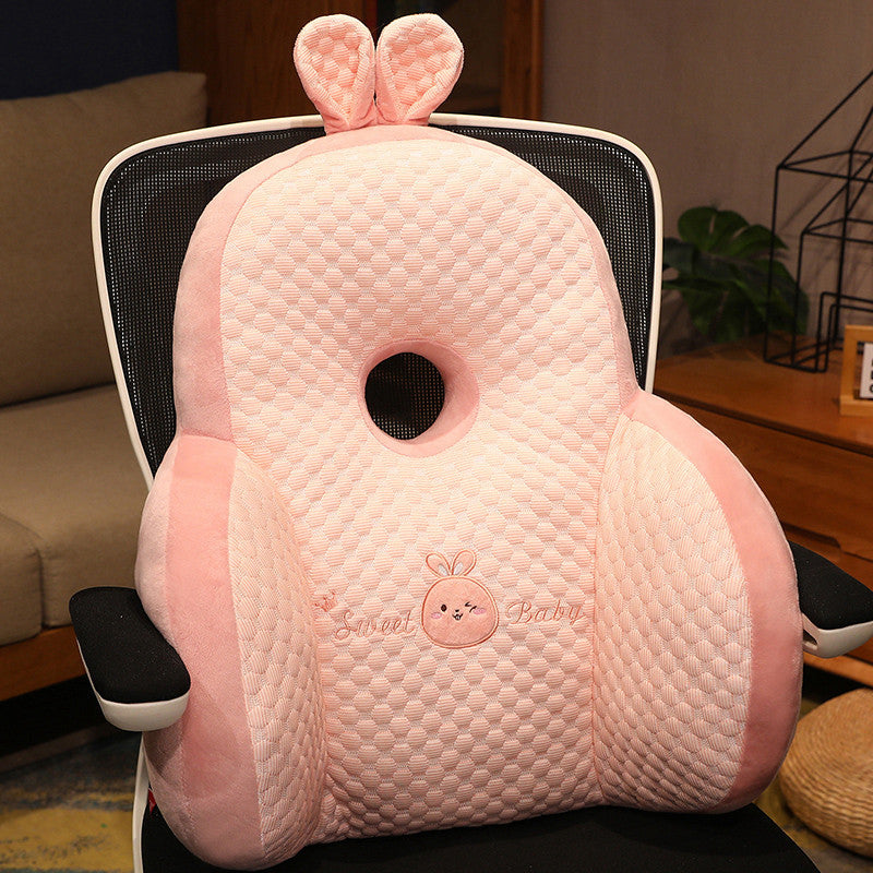Ergonomic plush seat cushion with hole pattern Bowlift