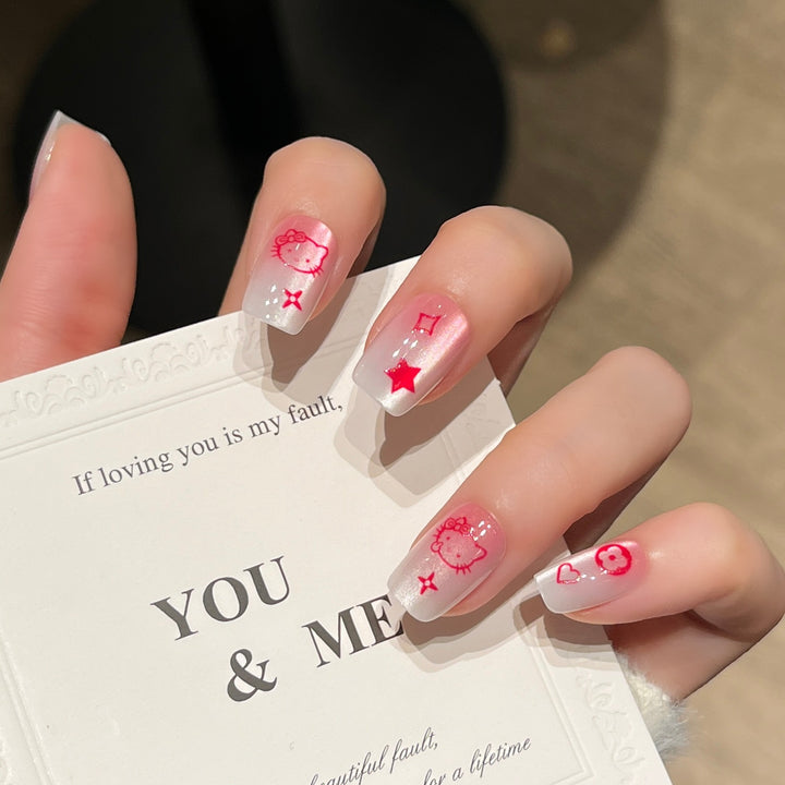 Artistic Press-On Nails Bowlift