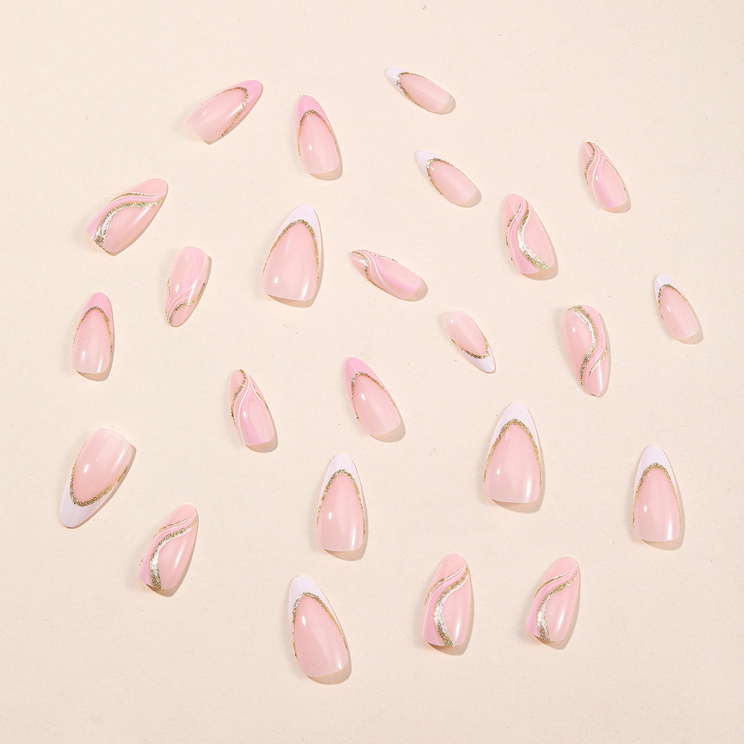 Elegant Two-Tone Nail Art Design Bowlift