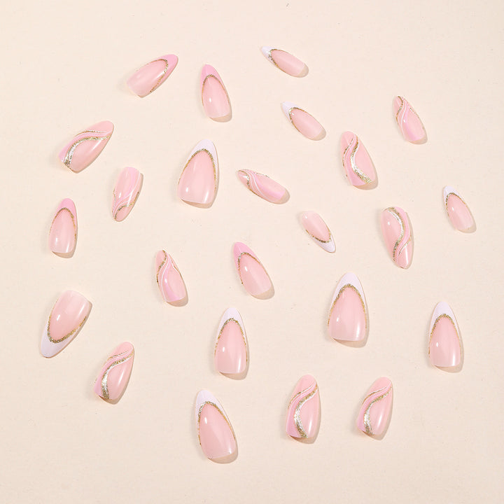 Elegant Two-Tone Nail Art Design Bowlift