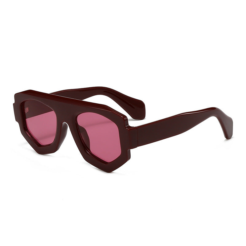 Bold Geometric Shield Sunglasses Bowlift