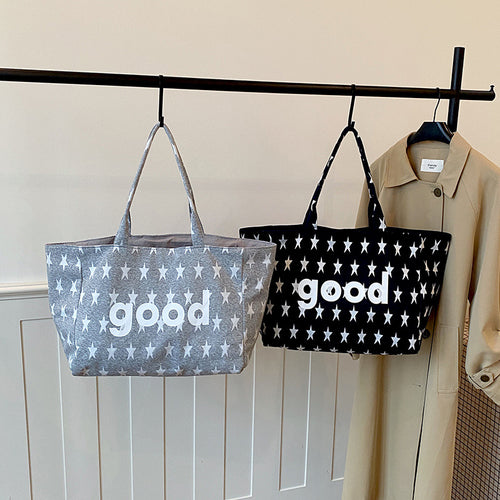WoCasual Graphic Print Tote Bag Bowlift