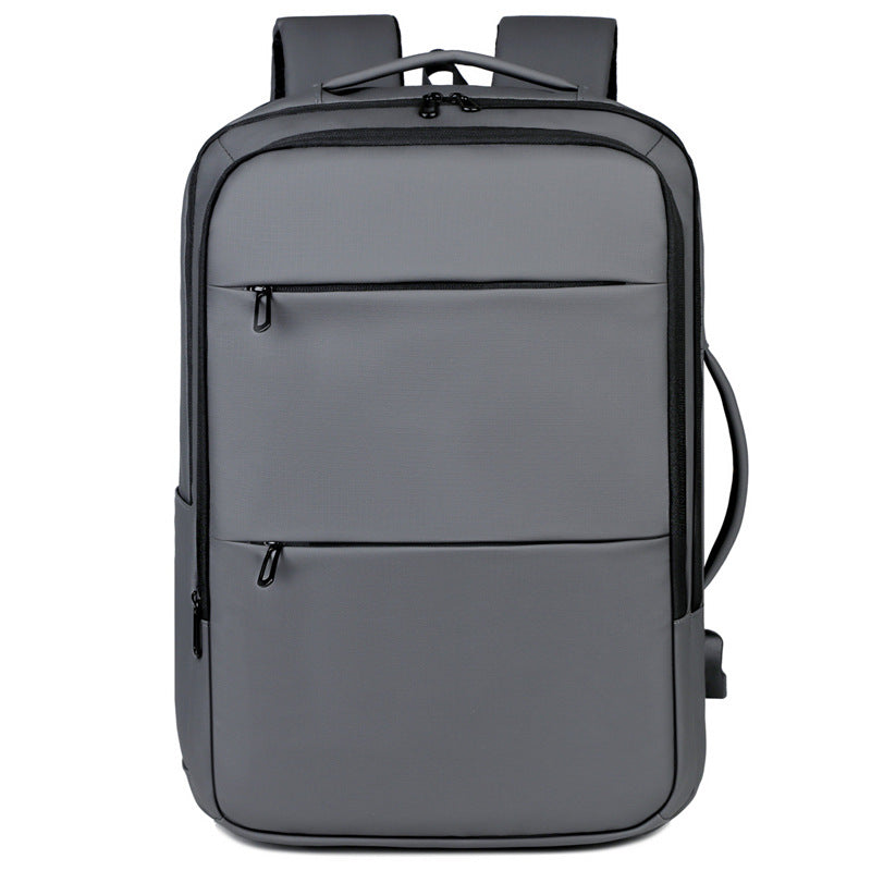 Business Backpack with Expandable Interior and Smart Safety Compartment Bowlift