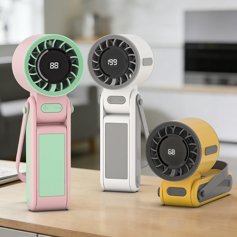 Foldable Rechargeable Handheld Fan Bowlift