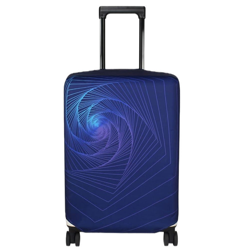 Women Hard Shell Suitcase with Trendy Surf and Palm Design Bowlift
