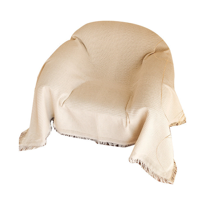 Cozy Waffle Weave Throw Blanket