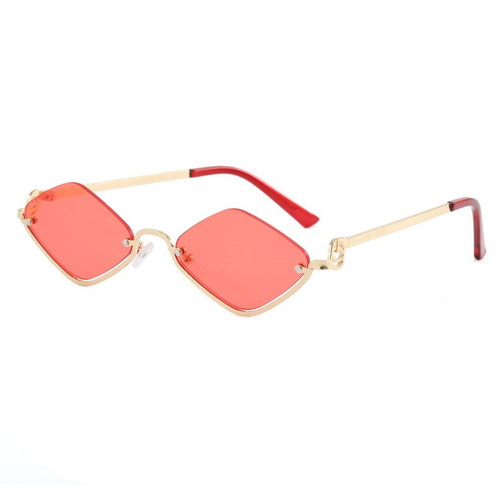 Women's fashionable square sunglasses with luxurious metal frame Bowlift