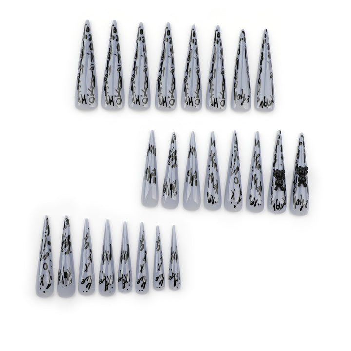 Glamorous long lace nails Bowlift