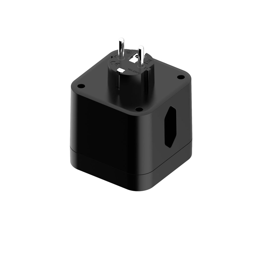 Compact Universal Travel Power Adapter with Triple USB Ports Bowlift