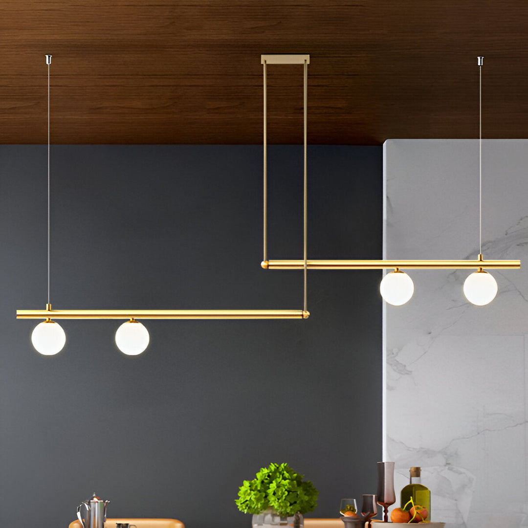 BowLift | Nordic Glass Linear Luxury Pendant Lamp