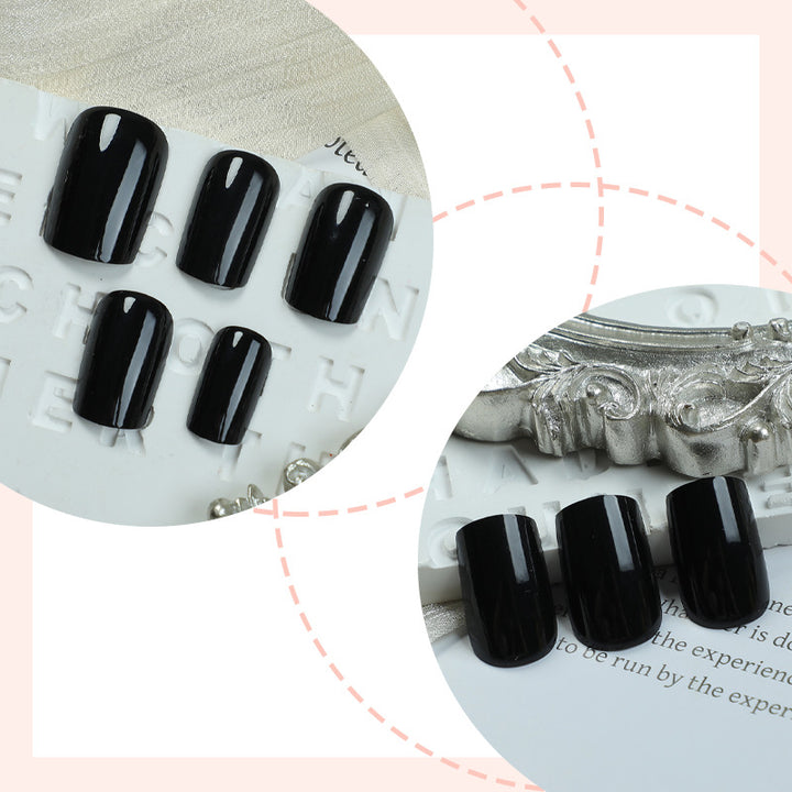Elegant Glossy Press-On Nail Set Bowlift