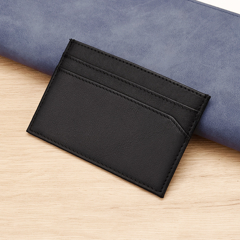 Slim Leather Business Card Holder Bowlift